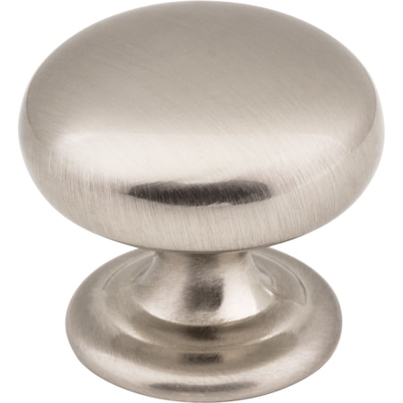 Elements 1-1/4" Diameter Satin Nickel Florence Cabinet Mushroom Knob 2980SN